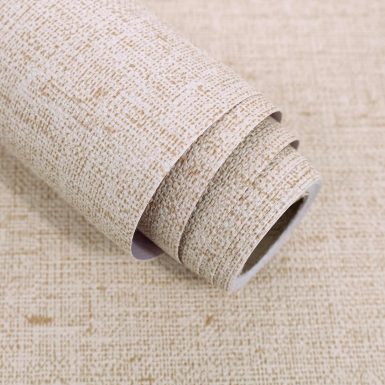 Beige Grasscloth Peel and Stick Wallpaper Textured Contact Paper 15.7inch x 118.1inch Faux Linen Vintage Grasscloth Contact Paper Self Adhesive Removable Wallpaper Vinyl