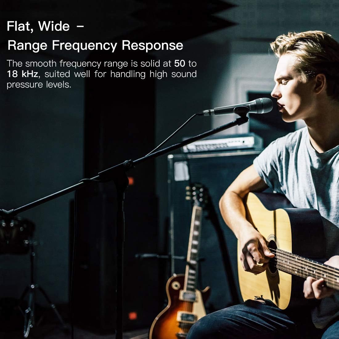 Fifine Karaoke Microphone, Dynamic Vocal Microphone for Speaker, 6.35MM Wired Handheld Mic with On and Off Switch and 14.8ft Detachable Cable-K6 - Image 9