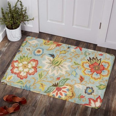 Lahome Collection Modern Floral Area Rug - 2’X 3’ Non-Slip Colorful Vintage Throw Area Rug Accent Distressed Floor Carpet for Living Room Bedrooms Decor (2’X 3’, Paisley)